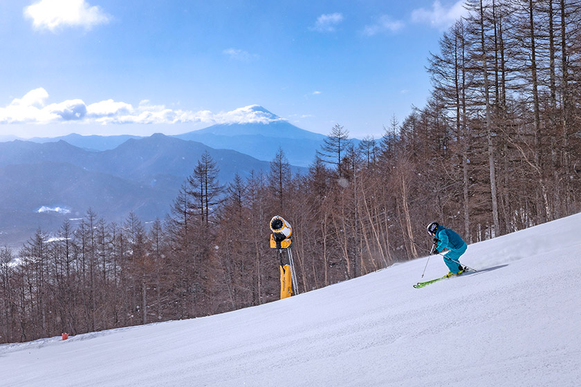 富士山を眺めながら滑るおすすめコース